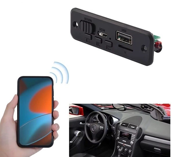 ماژول پلیر بلوتوث با آمپلی فایر JQ-D102BT | 6W | USB | 5V JQ-D102BT With Amplifier Decoder Board Module